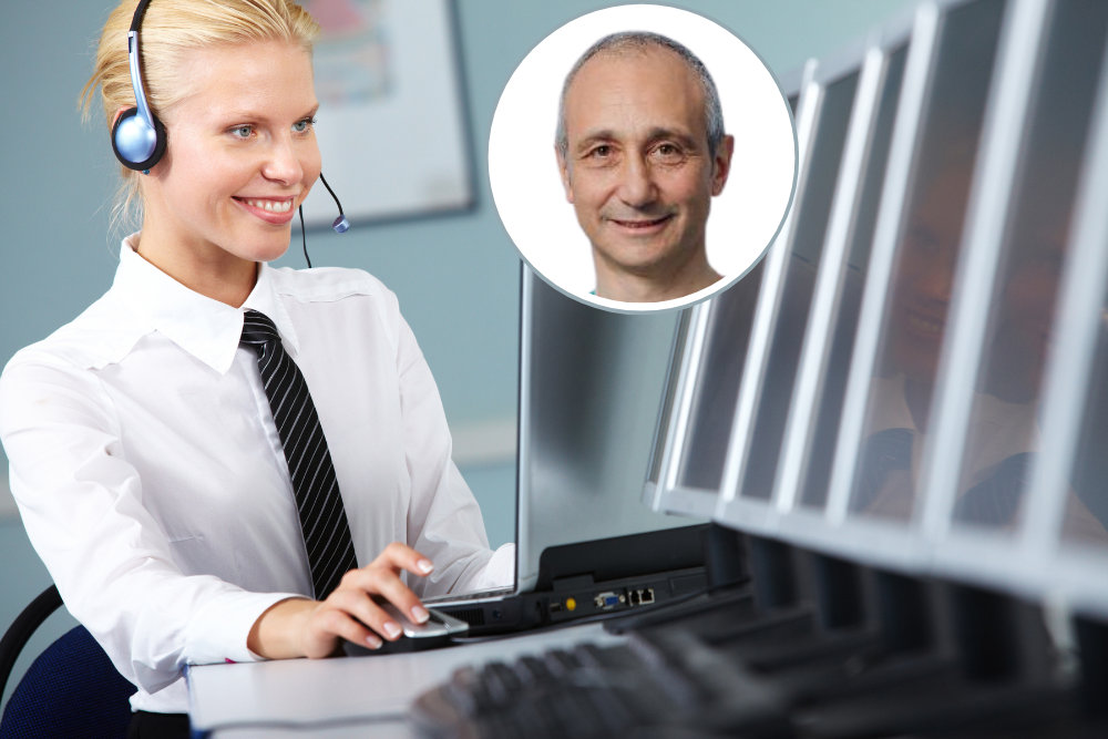 Chiamata telefonica al centro prenotazioni